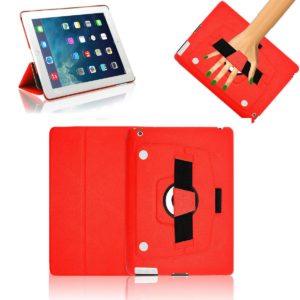 iPad Mini / mini 2 / 3 Retina Hand Strap Leather Stand Case Red