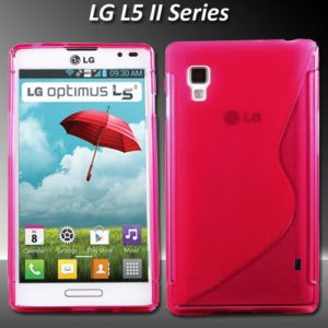 LG Optimus L5 II E460 Θήκη Σιλικόνης Gel TPU S-Line - Λαμπερό Ροζ OEM