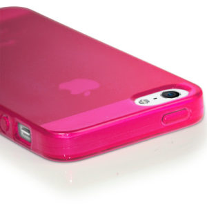 iPhone 5 θήκη Smooth Finish TPU Case Διάφανη Ρόζ