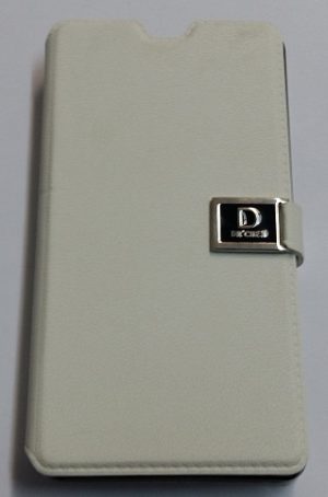 Sony Xperia Z1 - Δερμάτινη Θήκη Πορτοφόλι Με Μαγνητικό Flip Λευκό (OEM)