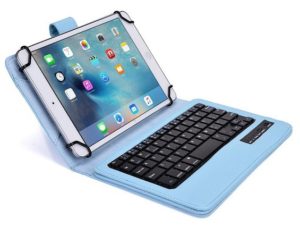 Leather Case with Keyboard for Tablet 7 Blue