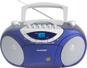 Blaupunkt BB15 Blue/Grey Boombox Φορητό ηχοσύστημα με κασέτα FM/TAPE/CD/MP3/USB/AUX/2x2W