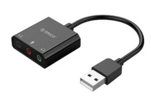 ORICO USB κάρτα ήχου SKT3, USB2, 3x 3.5mm, μαύρο