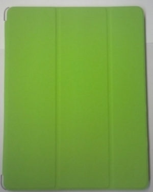 ipad 2 - Δερμάτινη Θήκη με Πίσω Πλαστικό κάλυμμα 3Fold Πράσινο (OEM)