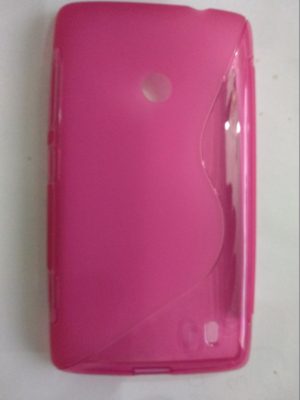 Nokia Lumia 520/525 Θήκη Σιλικόνης TPU S-Line Ροζ (OEM)