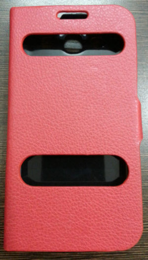 Samsung Galaxy S3 mini i8190 Caller ID Book Cover Flip Case Red