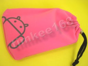 Android Suede Pouch Case Cover for Big Android Mobile Phone pink
