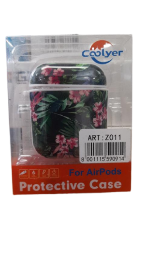 Coolyer Apple AirPods Gen 1 Case Green Leaves