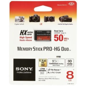 μνήμη Sony 8GB Memory Stick Pro HG Duo - HX - 50MB/s OFFICIAL Η ταχύτερη MS-HX8B/T1
