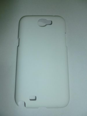 Samsung Galaxy Note 2 N7100 Grain Finish Hard Case Back Cover White OEM