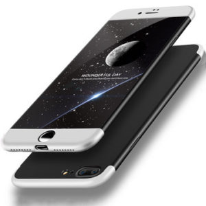 Θήκη Bakeey™ Full Plate 360° για iPhone 8Plus Ασημί/Μαύρο
