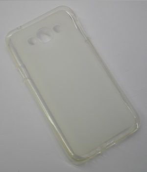 Samsung Galaxy E7 (SM-E700) - Θήκη TPU GEl Διαφανές Λευκό (OEM)