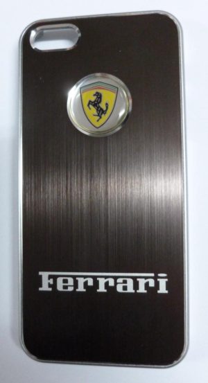 iPhone 5 / 5S Θήκη Πίσω Κάλυμμα Μεταλλική Ferrari Καφέ I5SCBCFMBR
