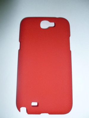 Samsung Galaxy Note 2 N7100 Grain Finish Hard Case Back Cover Red OEM