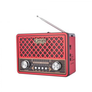 Φορητό Ηχείο VX-330 με FM Ραδιόφωνο και Mp3 Player με Φακό - Καφέ (OEM)