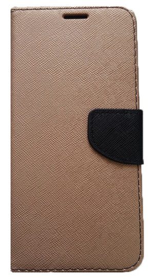 Book Leather Clothing Style and Stand Case for Huawei Mate 20 Lite Gold (oem)
