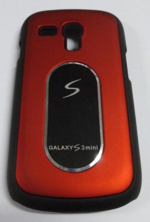 Samsung Galaxy S III mini i8190 Σκληρή Θήκη Πλαστικό Πίσω Κάλυμμα Κόκκινο-Μαύρο OEM