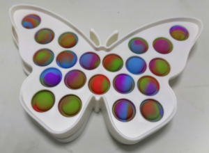 Pop It Παιχνίδι ΑντιΣτρες - Bubble Pop It νερομπογιες χρωματισμός Πλαισιο Πεταλουδας (oem)(bulk)
