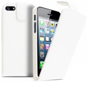 iPhone 5 Δερμάτινη Θήκη White