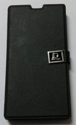 Sony Xperia Z1 - Δερμάτινη Θήκη Πορτοφόλι Με Μαγνητικό Flip Μαύρο (OEM)