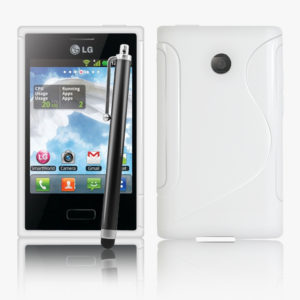 LG Optimus L3 E400 Θήκη Σιλικόνης Άσπρη S-Line (ΟΕΜ)