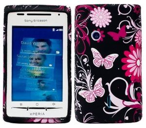 Sony Ericsson Xperia X8 Θήκη Σιλικόνης Gel - Πεταλούδες