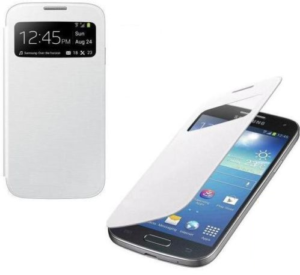 Samsung Galaxy S4 mini i9190 - Θήκη Flip S-View Με Πίσω καπάκι μπαταρίας - Λευκό OEM
