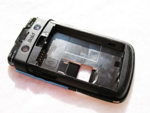Μεσαίο πλαίσιο για Blackberry 9700 Bold + Camera Lens ΜΑΥΡΟ (ΟΕΜ)