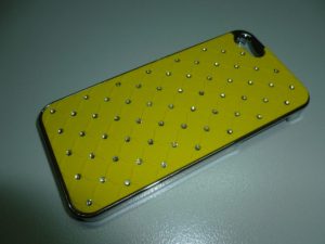 Luxury Bling Diamond Crystal Hard Back Case Cover For iPhone 5/5S Κίτρινο I5LBDHCY OEM