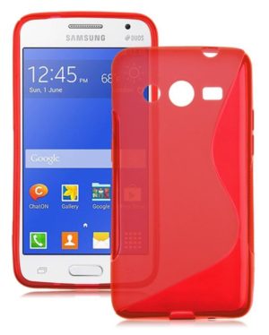 Samsung Galaxy Core 2 G355HN - Θήκη TPU GEL S-Line Κόκκινο (ΟΕΜ)