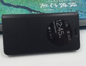 Δερμάτινη θήκη Flip με Παραθυράκι για το OnePlus 3 Μαύρο (ΟΕΜ)