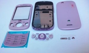 Πλήρες κέλυφος ΡΟΖ με πληκτρολόγιο για Sony Ericsson Zylo W20i