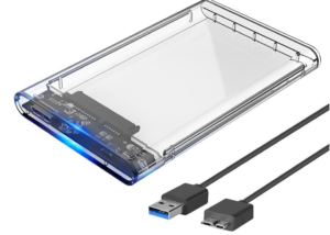 Εξωτερικη Θήκη USB 3 σε SATA 3 Σκληρου Δίσκου για 2.5 inches HDD και SSD SATA Διαφανές (OEM)