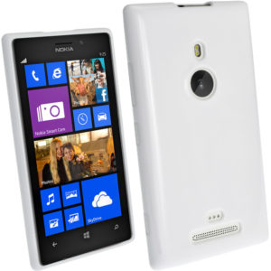 Nokia Lumia 925 Θήκη Σιλικόνης Λευκό OEM