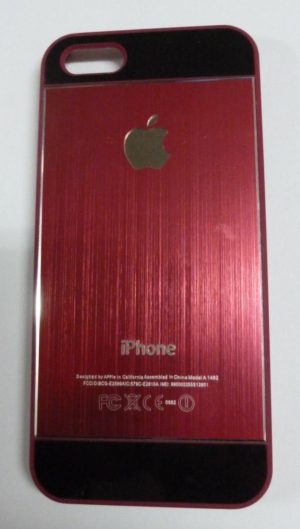 iPhone 5 / 5S Σκληρή Θήκη Πίσω Κάλυμμα Μετλλική Βυσσινί IP5HCBCMC OEM