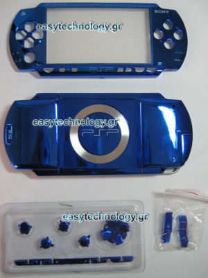 Περίβλημα για χοντρά PSP (μεταλλικό μπλέ) shell