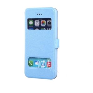Apple iPhone 6 4,7 - Δερμάτινη Θήκη Με Πορτάκι Μπλε (OEM)