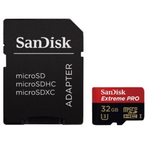 Sandisk Extreme Pro micro SDHC/ SDXC UHS-I Card with SD Adapter 32GB 95MB/s SDSDQXP-032G-G46A