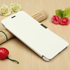 Apple iPhone 6 Plus 5.5 - Μαγνητική Δερμάτινη Flip Θήκη Με Σκληρό Πίσω Κάλυμμα Λευκό (OEM)