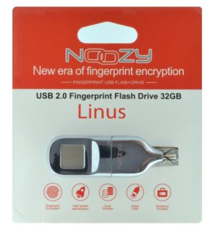 USB 2 Noozy Linus Flash Drive 32GB με Ασφάλεια Δακτυλικό Αποτύπωμα