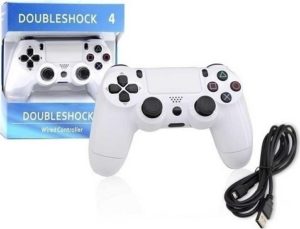Ενσύρματο Χειριστήριο DoublelShock 4 για το PS4 Άσπρο (Oem)