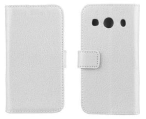 Samsung Galaxy Ace 4 - Δερμάτινη Stand Θήκη Πορτοφόλι Λευκό (OEM)