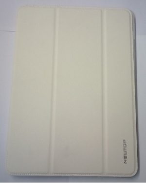 Apple iPad Air 2 - Δερμάτινη Θήκη με Πίσω πίσω κάλυμμα Σιλικόνης 3Fold Λευκό (OEM)