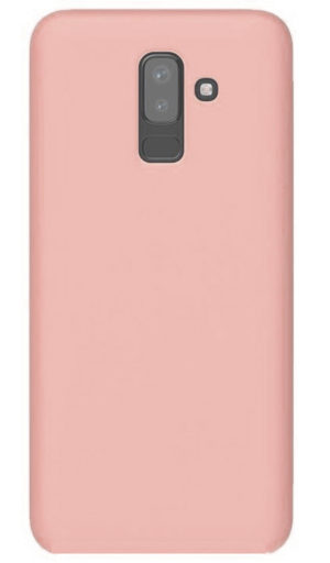 Θήκη Πίσω Κάλυμμα Σιλικόνης για Samsung Galaxy J8 (2018) J810F Απαλό Ρόζ (oem)
