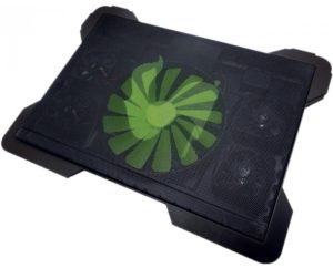 Omega Chilly Notebook Βάση Ψύξης με Δύο Θύρες USB για Laptops 17 Μαύρο OMNCP8088B