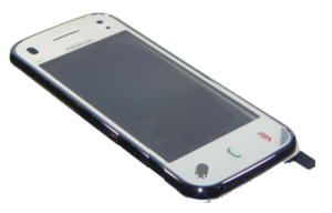 Nokia n97 digitizer touchpad with front cover Λευκό