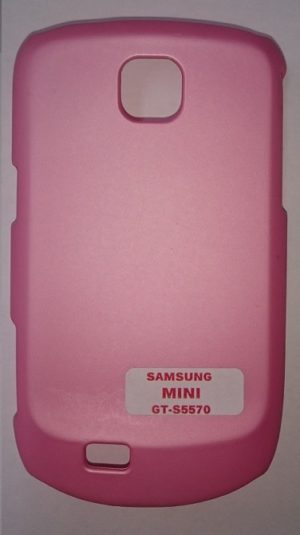 Samsung Galaxy Mini S5570 - Θήκη πλαστικό πίσω κάλυμμα Ροζ (OEM)
