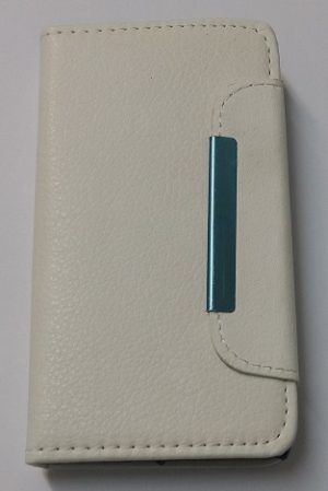 Sony Xperia J St26i - Δερμάτινη Θήκη Πορτοφόλι Με Μαγνητικό Flip Λευκό (OEM)