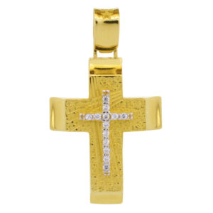 Βαπτιστικός σταυρός για κορίτσι χρυσός 14Κ