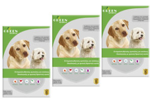 15 τεμάχια Αντιπαρασιτικές αμπούλες σκύλου Green Shield